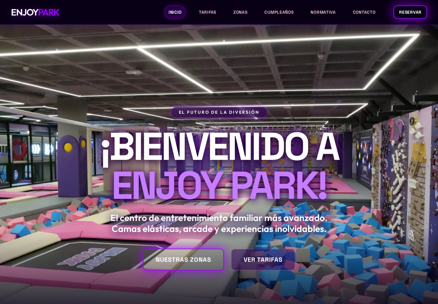Captura del proyecto ENJOY PARK